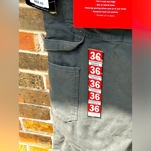 Wolverine Hammer Loop Fleece Lined Pant Wide Legs,Traditional Fit Men’s 36 by 34 - Picture 11 of 12